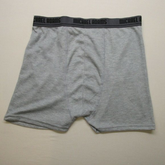 Michael Adams Men's Comfortable Brief Boxer Shorts Underwear Size L Gray NWT - Picture 2 of 6
